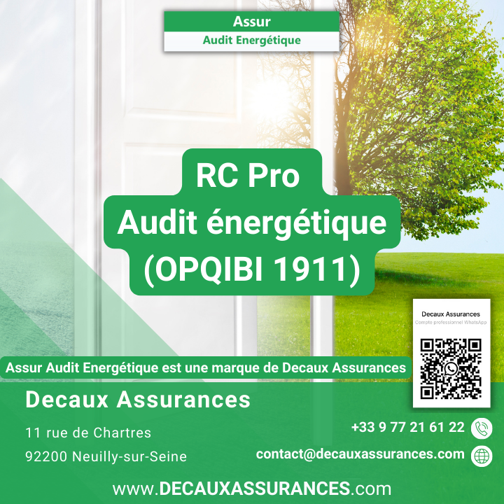 Assur Audit Energétique - www.assur-audit-energetique.com - Decaux Assurances - RCP Assurance Audit énergétique - RCP - RCE - RCD - RCPro - OPQIBI 1911