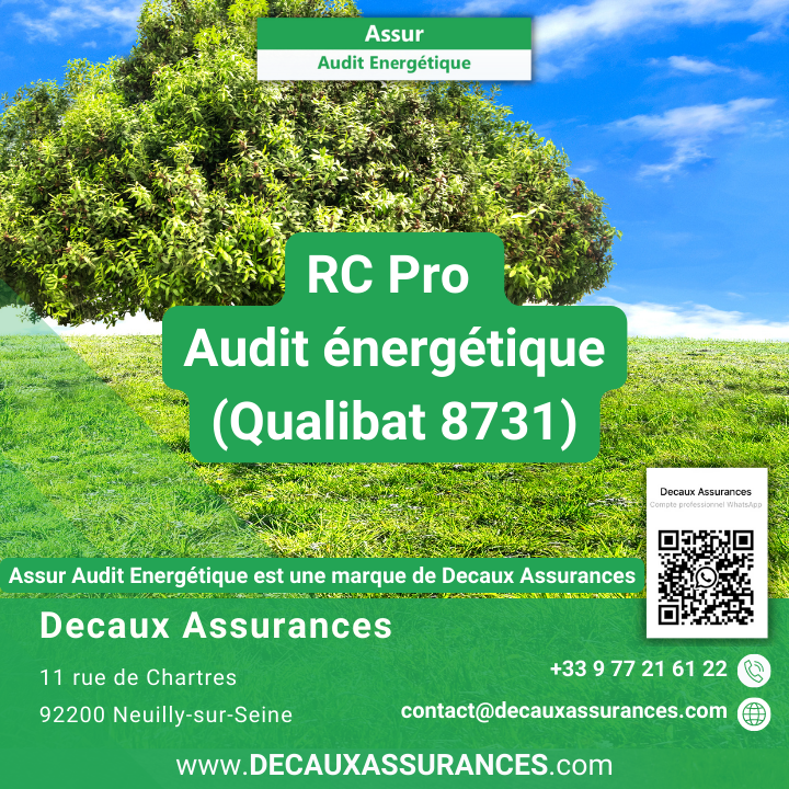 Assur Audit Energétique - www.assur-audit-energetique.com - Decaux Assurances - RCP Assurance Audit énergétique - RCP - RCE - RCD - RCPro - Qualibat 8731